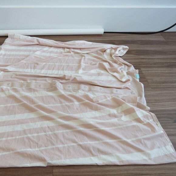 LULULEMON Vinyasa Scarf *Vitasea Beach Blanket Stripe Angel Wing Grain Pastel - Picture 5 of 10